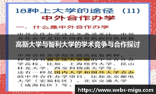 高斯大学与智利大学的学术竞争与合作探讨